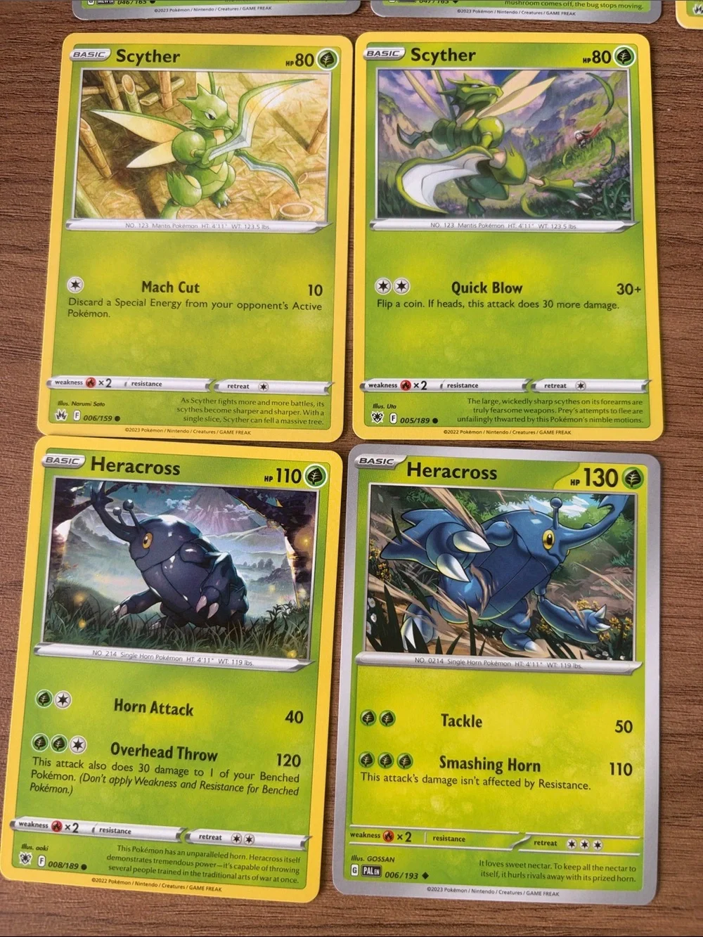 🐛 Bug Pokémon Card Lot | Scyther Heracross Caterpie Weedle Parasect ✨5/$25✨